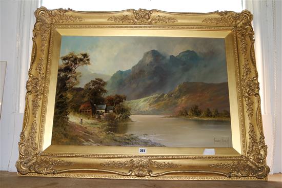 Aubrey Remus, Farmhouse, River and Mountains